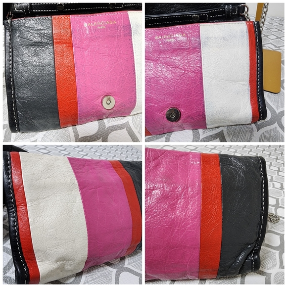 Balenciaga Bazar Chain Crossbody Bag Multicolored - Picture 10 of 14